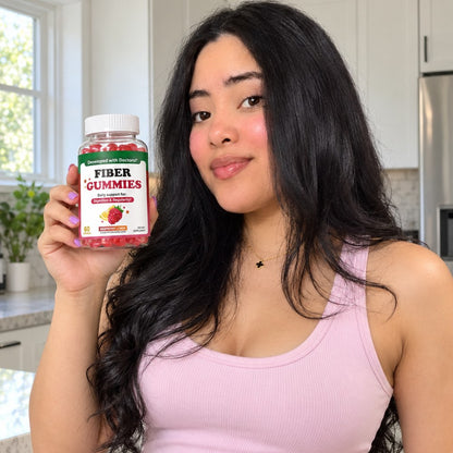 Fiber Gummies · Gomitas de Fibra Sabor Frambuesa-Limón