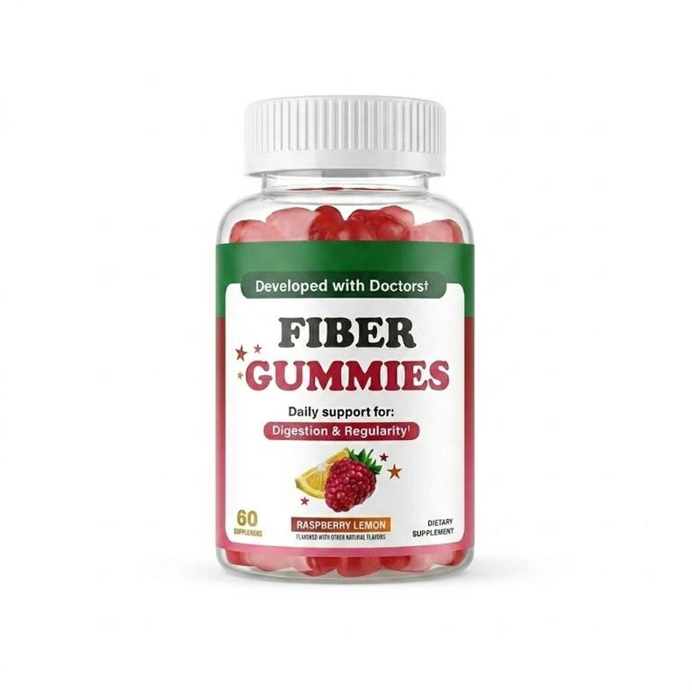 Fiber Gummies · Gomitas de Fibra Sabor Frambuesa-Limón