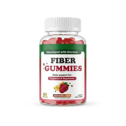 Fiber Gummies · Gomitas de Fibra Sabor Frambuesa-Limón