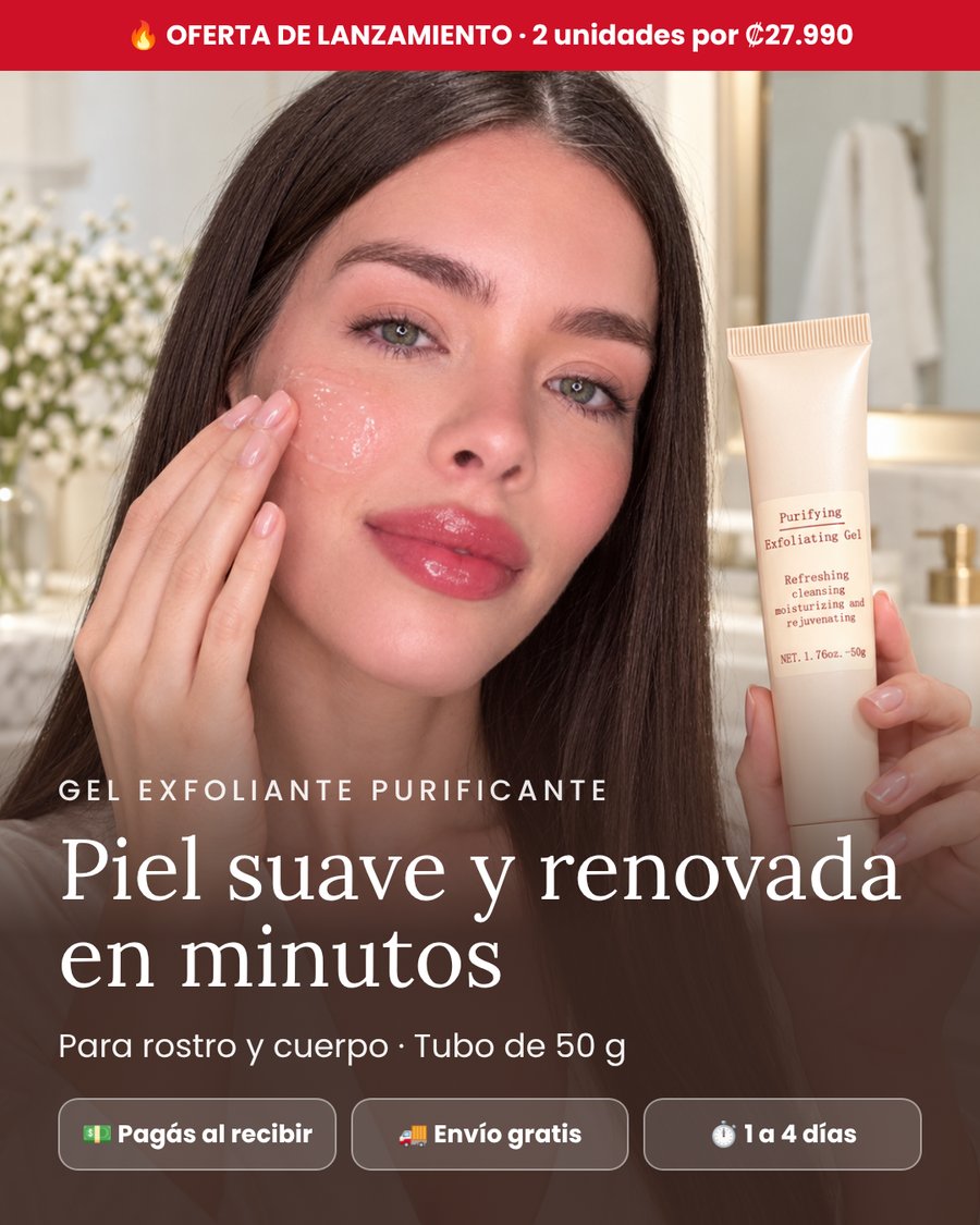 Gel exfoliante purificante