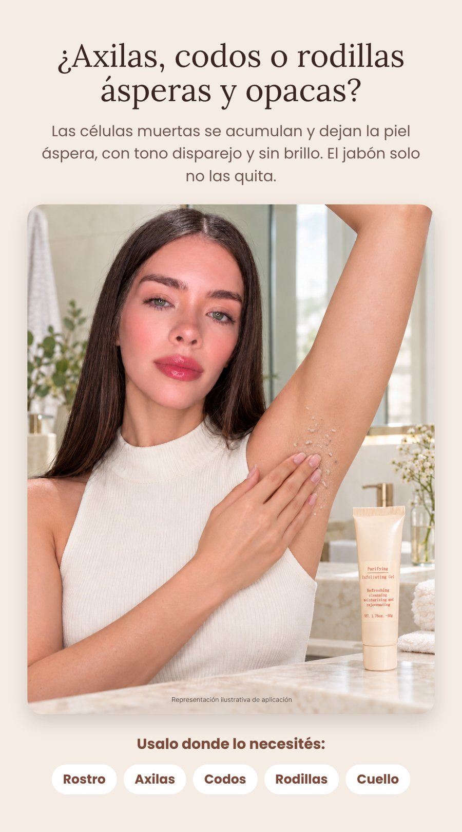 Gel exfoliante purificante