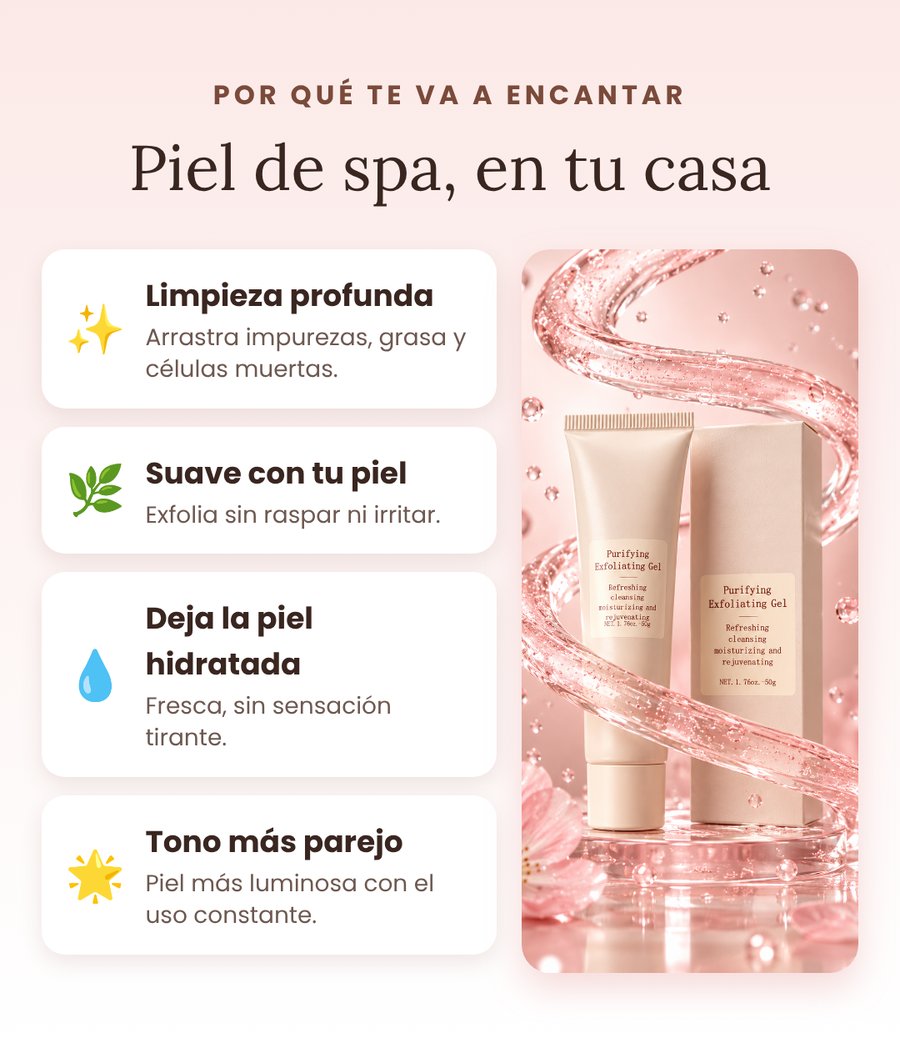 Gel exfoliante purificante