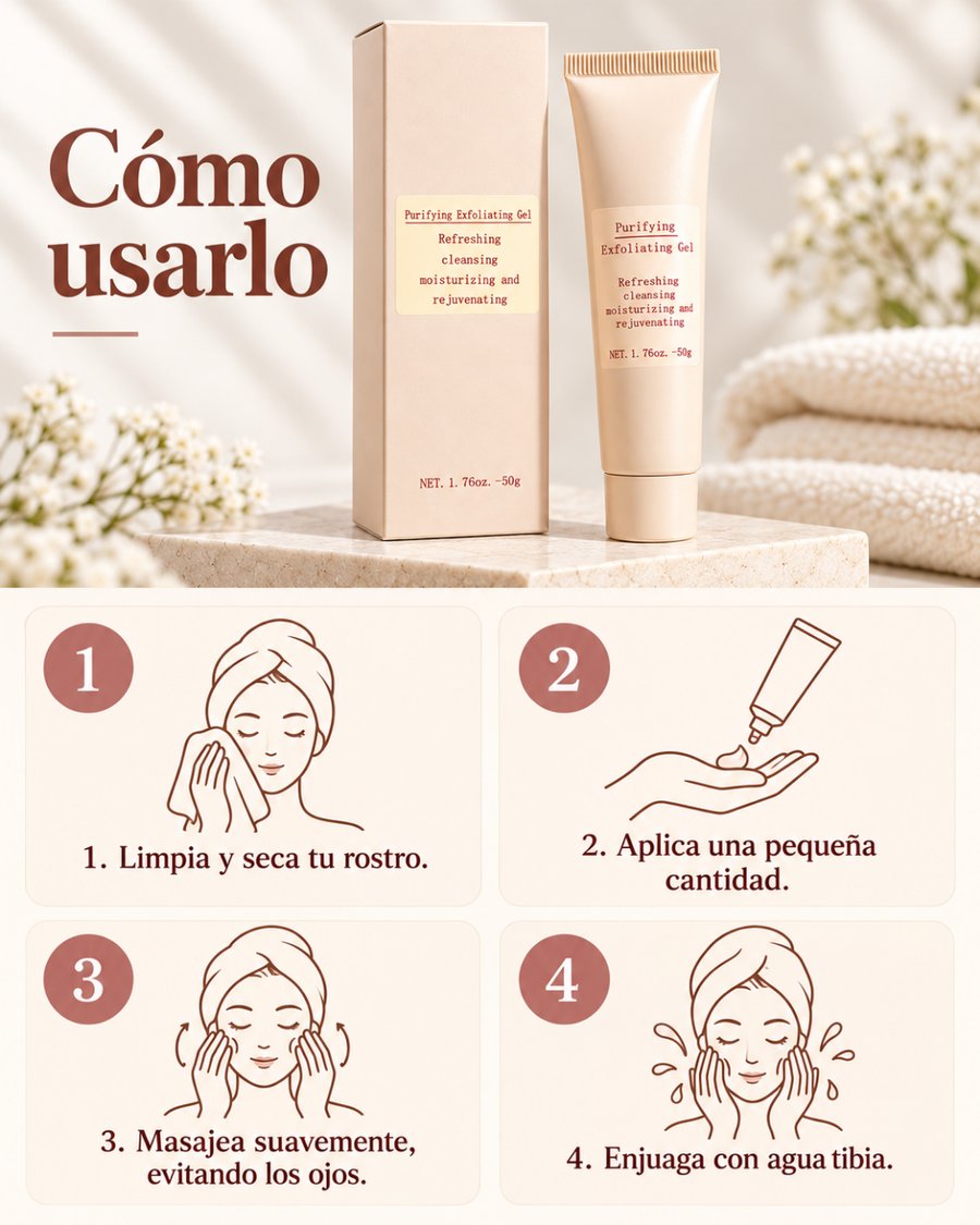 Gel exfoliante purificante