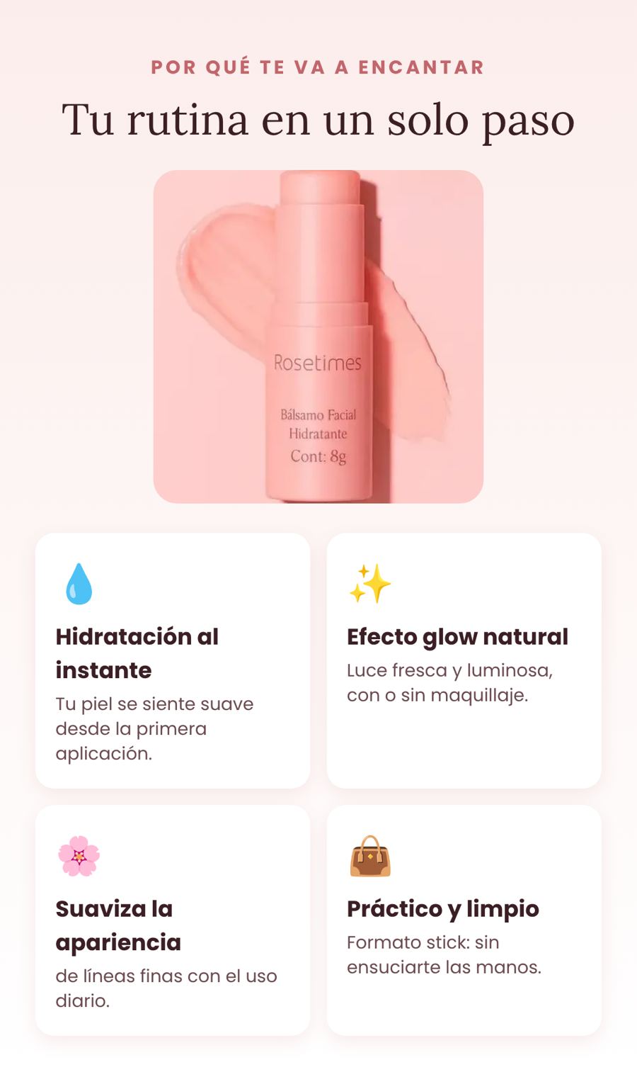 Rosetimes bálsamo facial hidratante