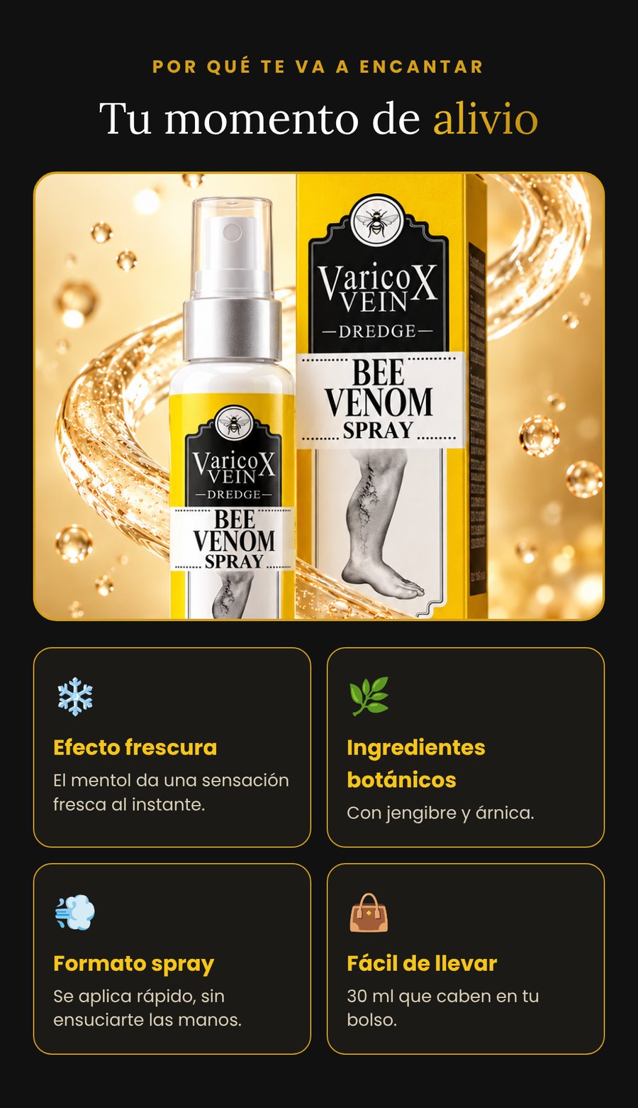 Varicox spray piernas cansadas